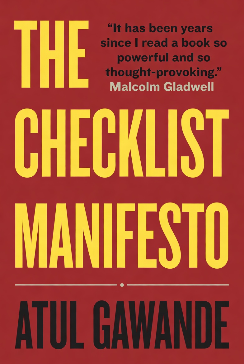 - The Checklist Manifesto: How to Get things Done -